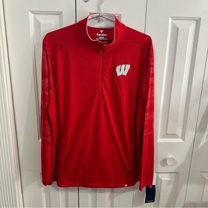 Fanatics Wisconsin Badgers Quarter Zip Pullover